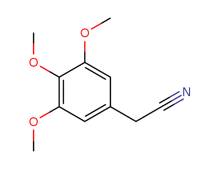 13338-63-1,3,4,5-Trimethoxyphenylacetonitrile,Acetonitrile,(3,4,5-trimethoxyphenyl)- (6CI,7CI,8CI); (3,4,5-Trimethoxyphenyl)acetonitrile;2-(3,4,5-Trimethoxyphenyl)acetonitrile; 3,4,5-Trimethoxybenzeneacetonitrile;3,4,5-Trimethoxybenzyl cyanide; 3,4,5-Trimethoxybenzylnitrile; NSC 97556