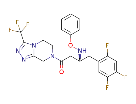 (3R)-3-[(benzyIoxy)amino]-l-[3-(trifluoromethyl)-5H,6H,7H,8H [1 ,2,4] triazolo [4,3-a] pyrazin-7-yl]-4-(2,4,5-trifluorophenyl) butan-1-one