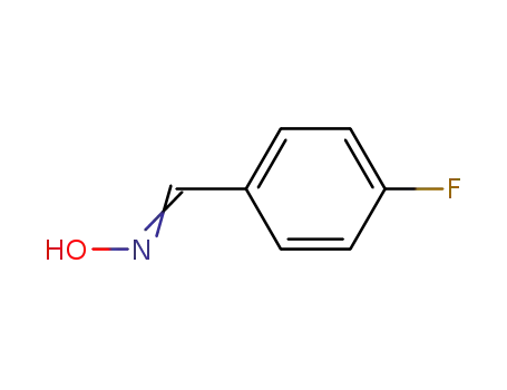 Molecular Structure of 459-23-4 (Benzaldehyde, p-fluoro-, oxime)