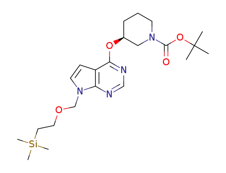 (S)-tert-butyl 3-(7-((2-(trimethylsilyl)ethoxy)methyl)-7H-pyrrolo[2,3-d]pyrimidin-4-yloxy)piperidine-1-carboxylate