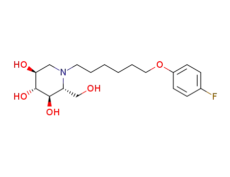 (2R,3R,4R,5S)-1-(6-(4-fluorophenoxy)hexyl)-2-(hydroxymethyl)piperidine-3,4,5-triol