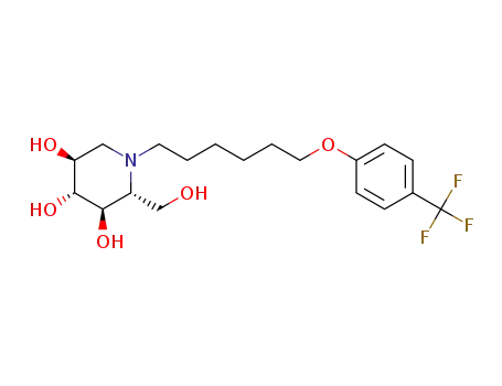 (2R,3R,4R,5S)-2-(hydroxymethyl)-1-(6-(4-(trifluoromethyl)phenoxy)hexyl)piperidine-3,4,5-triol