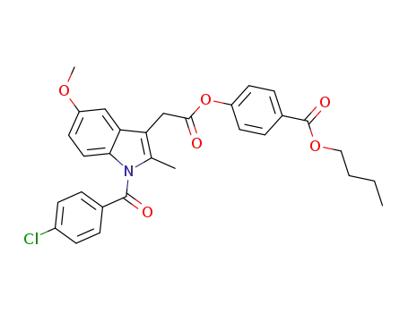 4{2-[1-(4-chlorobenzoyl)-5-methoxy-2-methyl-1H-indol-3-yl]acetoxy}benzoic acid butyl ester