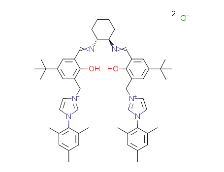(R,R)-(-)-N,N′-bis(5-tert-butyl-3-((1-mesityl-1H-imidazol-3-ium)-3-ylmethyl)salicylidene)-1,2-cyclohexanediamine dichloride