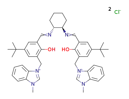 (R,R)-(-)-N,N′-bis(5-tert-butyl-3-((1-methyl-1H-benzo[d]imidazol-3-ium)-3-ylmethyl)salicylidene)-1,2-cyclohexanediamine dichloride