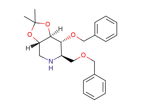 (2R,3R,4R,5S)-3-benzyloxy-2-benzyloxymethyl-4,5-isopropylidenedioxypiperidine