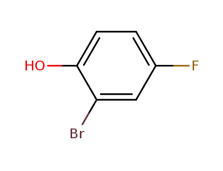 Molecular Structure of 496-69-5 (2-Bromo-4-fluorophenol)