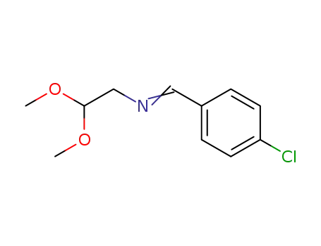 Molecular Structure of 54879-73-1 (Ethanamine, N-[(4-chlorophenyl)methylene]-2,2-dimethoxy-)