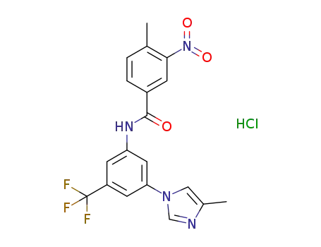 4-methyl-N-[3-(4-methyl-1H-imidazol-1-yl)-5-(trifluoromethyl)phenyl]-3-nitrobenzamide hydrochloride