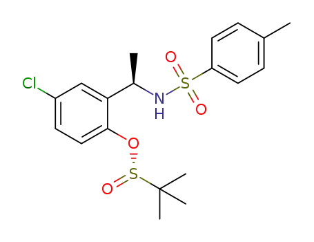 (R)-4-chloro-2-((R)-1-(4-methylphenylsulfonamido)ethyl)phenyl 2-methylpropane-2-sulfinate