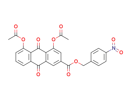 3-((4-nitrobenzyloxy)carbonyl)-9,10-dioxo-9,10-dihydroanthracene-1,8-diyl diacetate