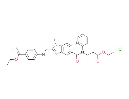 3-({2-[(4-ethoxycarbonimidoylphenylamino)methyl]1-methyl-1H-benzimidazol-5-carbonyl}pyridin-2-yl-amino)ethyl propanoate hydrochloride