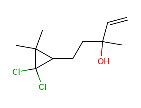5-(2,2-Dichlor-3,3-dimethylcyclopropyl)-3-methyl-1-penten-3-ol