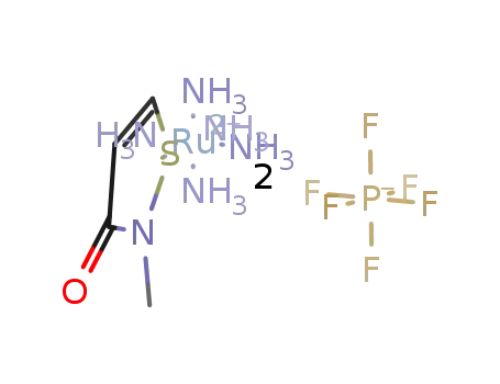(2-methylisothiazol-3(2H)-one)pentaamminruthenium(II)(PF6)2