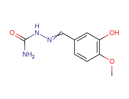 Molecular Structure of 115213-68-8 (Hydrazinecarboxamide, 2-[(3-hydroxy-4-methoxyphenyl)methylene]-)