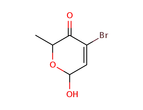 4-bromo-6-hydroxy-2-methyl-2H-pyran-3(6H)-one