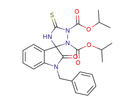 diisopropyl 1-benzyl-2-oxo-5'-thioxospiro[indoline-3,3'-[1,2,4]triazolidine]-1',2'-dicarboxylate