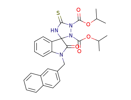 diisopropyl 1-(naphthalen-2-ylmethyl)-2-oxo-5'-thioxospiro[indoline-3,3'-[1,2,4]triazolidine]-1',2'-dicarboxylate