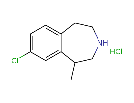 1431697-94-7,Lorcaserin hydrochloride,8-Chloro-2,3,4,5-tetrahydro-1-methyl-1H-3-benzazepine hydrochloride (1:1)