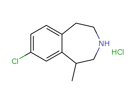 (±)-8-chloro-1-methyl-2,3,4,5-tetrahydro-1H-3-benzazepine hydrochloride