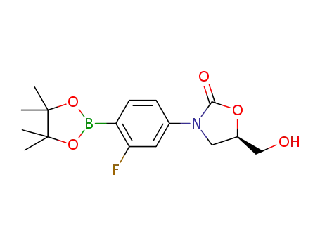 (R)‐3‐(3‐fluoro‐4‐(4,4,5,5‐tetramethyl‐1,3,2‐dioxaborolan‐2‐yl)phenyl)‐5‐(hydroxymethyl)‐oxazolidin‐2‐one