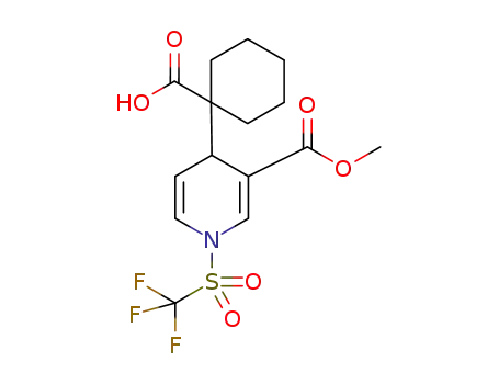 1-{3-(methoxycarbonyl)-1-[(trifluoromethyl)sulfonyl]-1,4-dihydropyridin-4-yl}cyclohexanecarboxylic acid