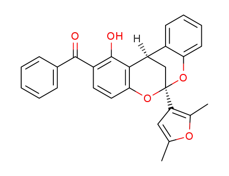(6-(2,5-dimethylfuran-3-yl)-1-hydroxy-12H-6,12-methanodibenzo[d,g][1,3]dioxocin-2-yl)(phenyl)methanone