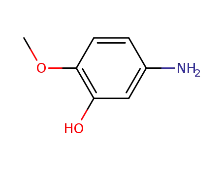 Molecular Structure of 1687-53-2 (5-Amino-2-methoxyphenol)