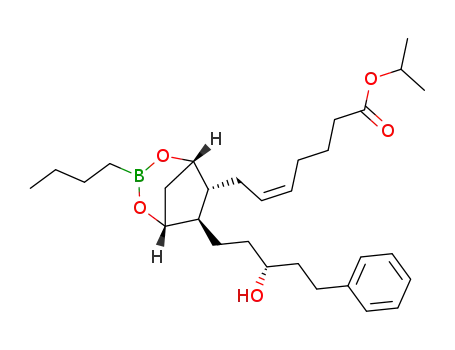 (Z)-isopropyl 7-((1R,5S,6R,7R)-3-butyl-7-((R)-3-hydroxy-5-phenylpentyl)-2,4-dioxa-3-borabicyclo[3.2.1]octan-6-yl)hept-5-enoate