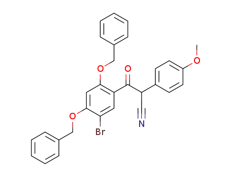 3-(2,4-bis(benzyloxy)-5-bromophenyl)-2-(4-methoxyphenyl)-3-oxopropanenitrile