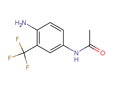 Molecular Structure of 1579-89-1 (2-Amino-5-acetamidobenzotrifluoride)