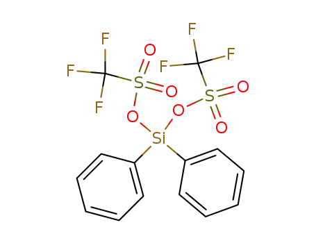 Molecular Structure of 27607-80-3 (Methanesulfonic acid, trifluoro-, diphenylsilylene ester)
