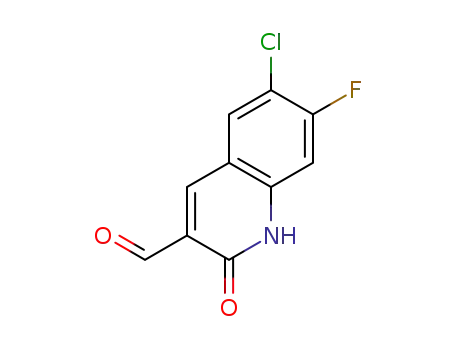 6-chloro-7-fluoro-2-oxo-1,2-dihydroquinoline-3-carbaldehyde