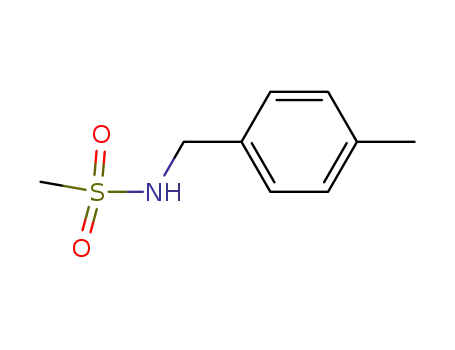 Molecular Structure of 42060-28-6 (N-(4-METHYLBENZYL)METHANESULFONAMIDE)