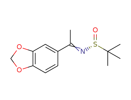 (R)-N-(1-(benzo[d][1,3]dioxol-5-yl)ethylidene)-2-methylpropane-2-sulfinamide