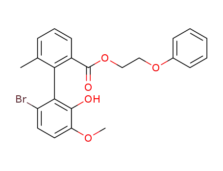 2-phenoxyethyl (R)-6'-bromo-2'-hydroxy-3'-methoxy-6-methyl-[1,1'-biphenyl]-2-carboxylate