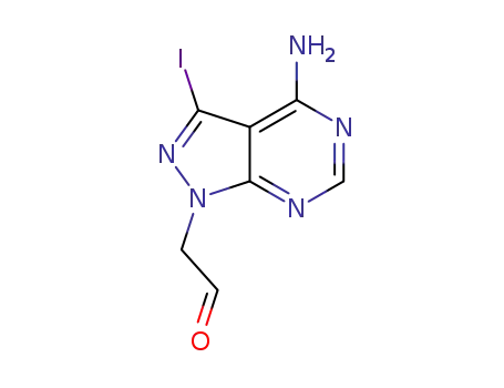 2-{4-amino-3-iodo-1H-pyrazolo[3,4-d]pyrimidin-1-yl}acetaldehyde