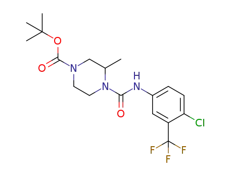 4-tert-Butoxycarbonyl-1-[(4-chloro-3-trifluoromethylphenyl)-aminocarbonyl]-2-methylpiperazine