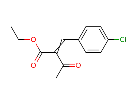 Molecular Structure of 19411-80-4 (Butanoic acid, 2-[(4-chlorophenyl)methylene]-3-oxo-, ethyl ester)