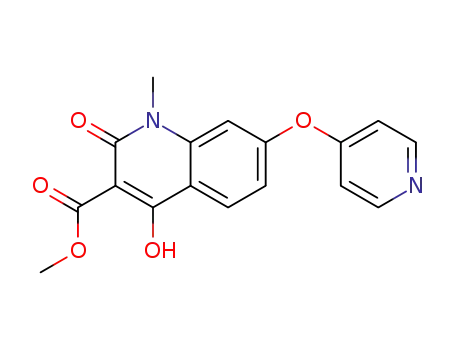 4-hydroxy-1-methyl-2-oxo-7-(pyridin-4-yloxy)-1,2-dihydroquinoline-3-carboxylic acid methyl ester