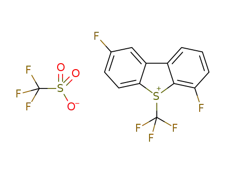 2,6-difluoro-S-(trifluoromethyl)dibenzothiophenium trifluoromethanesulfonate