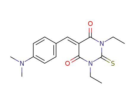 5-(4-(dimethylamino)benzylidene)-1,3-diethyl-2-thioxodihydropyrimidine-4,6(1H,5H)-dione