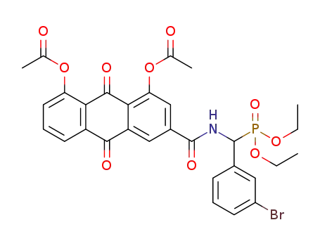 O,O'-diethyl {[2-(4,5-diacetyl-9,10-dioxo-9,10-dihydroanthrylamino)acetamido](3-bromophenyl)methyl}phosphonate