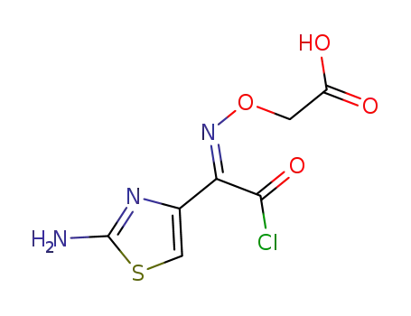 2-(2-amino-4-thiazolyl)-2-(carboxymethoxy)iminoacetyl chloride