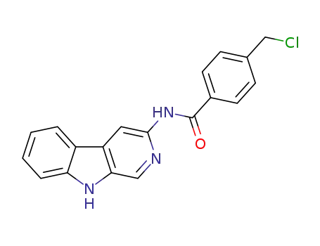 4-chloromethyl-N-(9H-pyrido[3,4-b]indol-3-yl)benzamide
