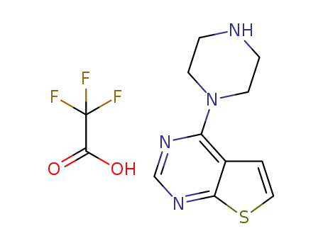 4-(piperazin-1-yl)thieno[2,3-d]pyrimidine trifluoroacetate