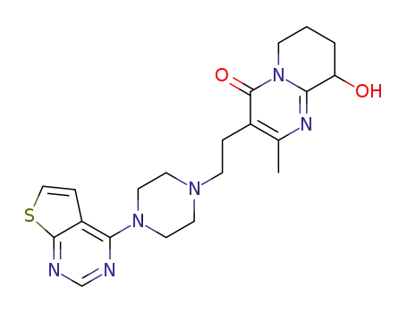9-hydroxy-2-methyl-3-(2-(4-(thieno[2,3-d]pyrimidin-4-yl)piperazin-1-yl)ethyl)-6,7,8,9-tetrahydro-4H-pyrido[1,2-a]pyrimidin-4-one