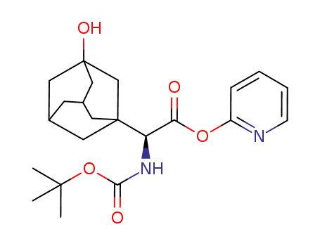 2-pyridyl (2S)-2-((t-butoxycarbonyl)amino)-2-(3-hydroxyadamantan-1-yl)acetate
