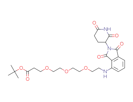 tert-butyl 3-(2-(2-(2-((2-(2,6-dioxopiperidin-3-yl)-1,3-dioxoisoindolin-4-yl)amino)ethoxy) ethoxy)ethoxy)propanoate