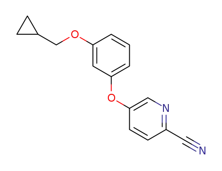 5-(3-(cyclopropylmethoxy)phenoxy)pyridine-2-carbonitrile